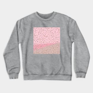 Spotted gradient. pink. brown. spots. Crewneck Sweatshirt
